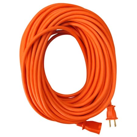 Virtual Extension Cord, Indoor/Outdoor, 1 Outlets, Orange, Vinyl, 100 ft VI2670416